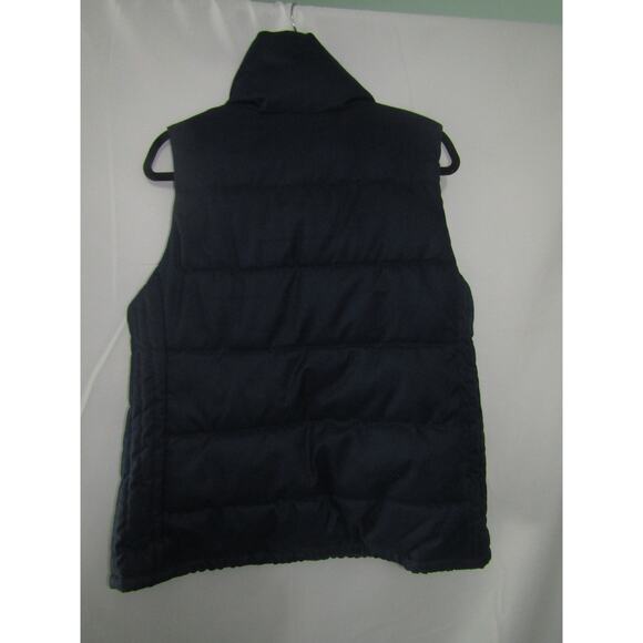 Old Navy Large Women’s Quilted Puffer Vest Navy Blue Zip Front Winter Layer - Picture 2 of 6